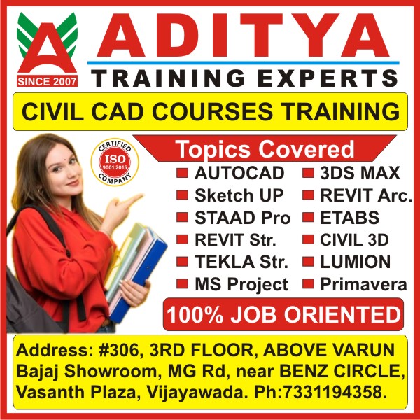 Civil CAD Courses Training in Vijayawada, Best Civil CAD Training Institute in Vijayawada - Aditya Training Experts Vijayawada